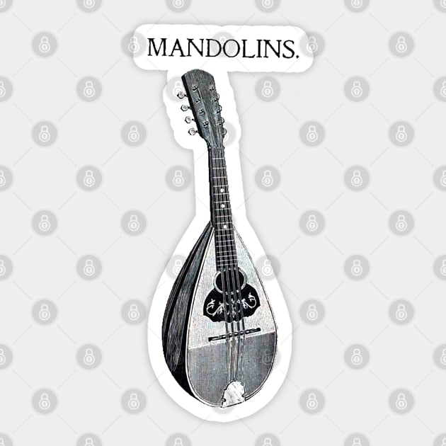 Medieval string instrument mandolins Sticker by Marccelus